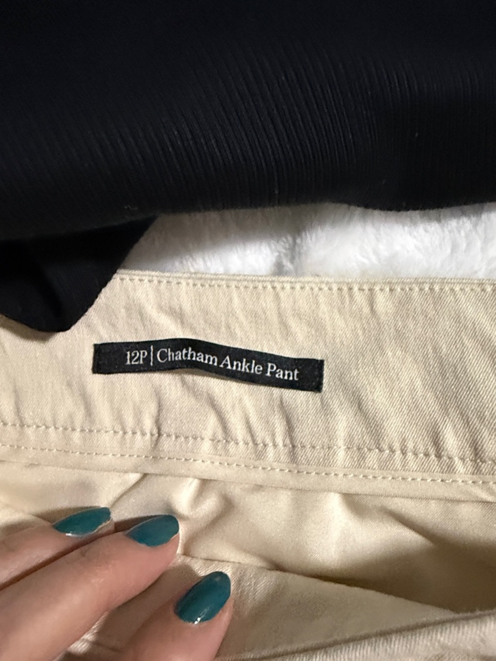 Talbots  Cream Pants - Classic Neutral - Picture 3 of 9
